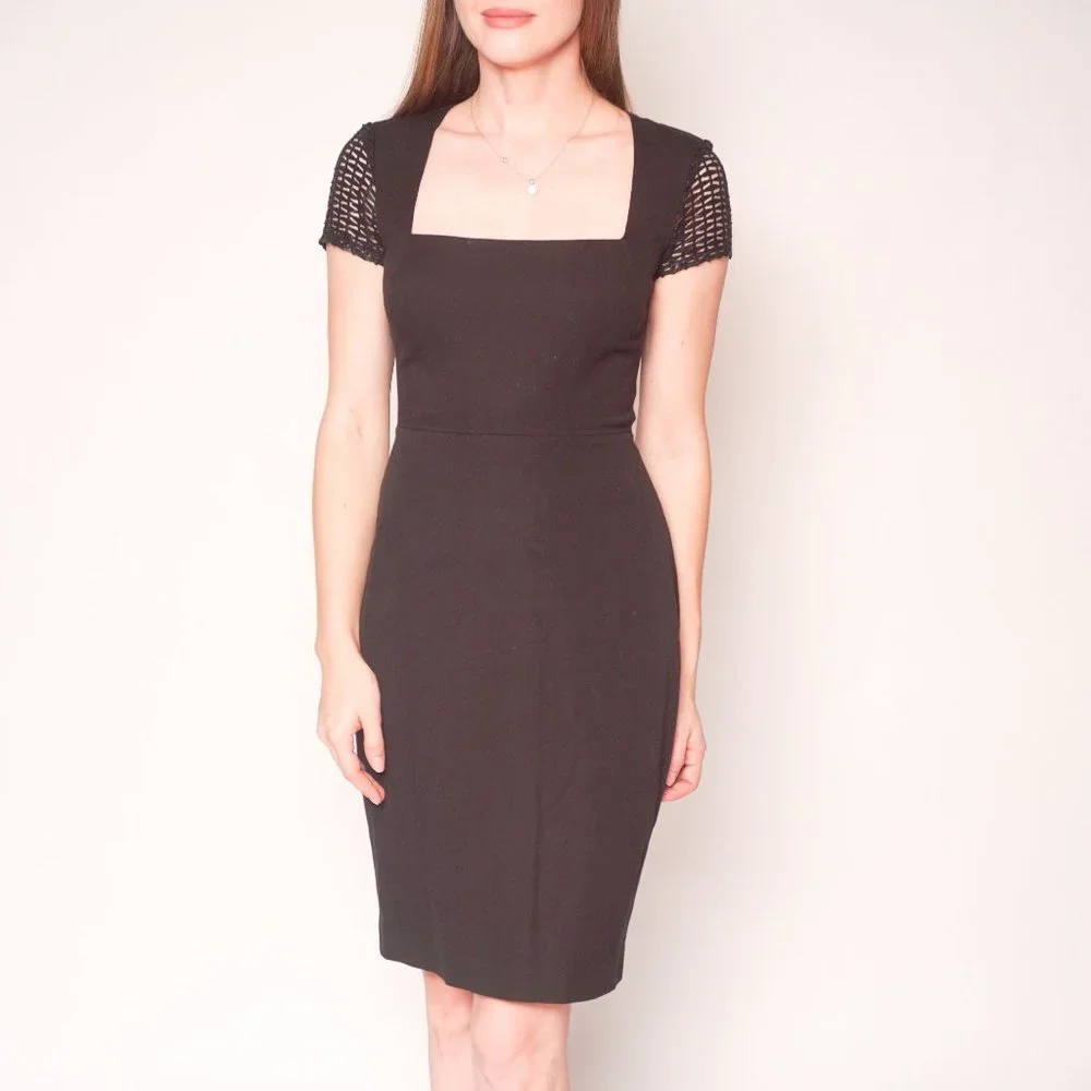 ROLAND MOURET Banana Republic Sheath Black Dress - Picture 1 of 7